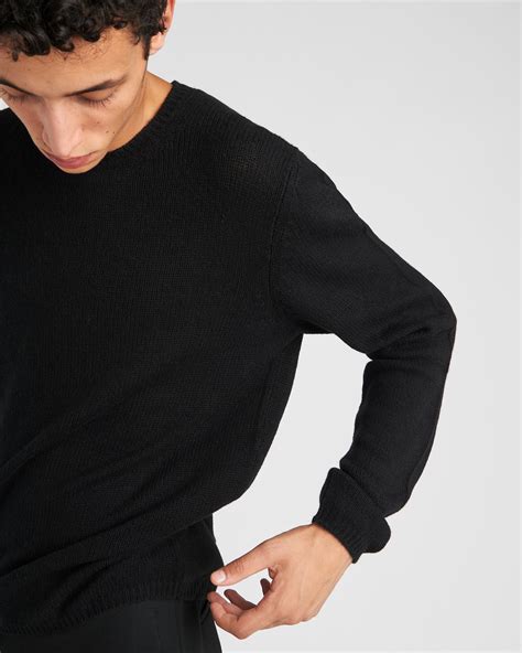 black prada sweater|prada cashmere sweater.